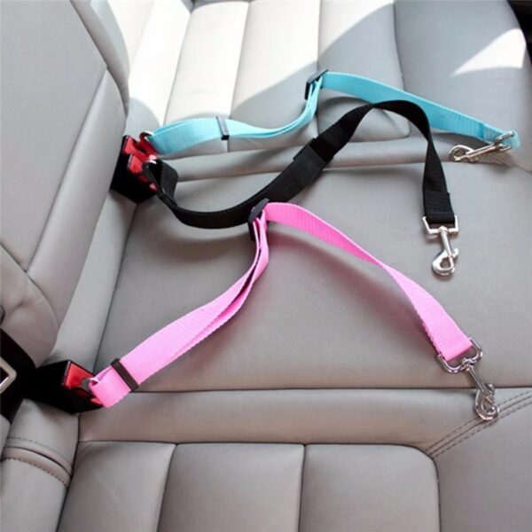 Adjustable Pet Cat Dog Car Seat Belt Pet Seat Vehicle Dog Harness Lead Clip Safety Lever Traction Dog Collars Dogs Accessoires Pets Products - Image 4