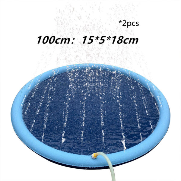 Non-Slip Splash Pad For Kids And Pet Dog Pool Summer Outdoor Water Toys Fun Backyard Fountain Play Mat - Image 8